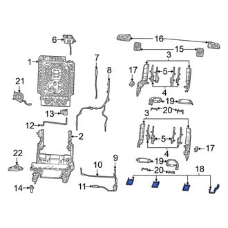 Jeep OE - Seat Track Cover