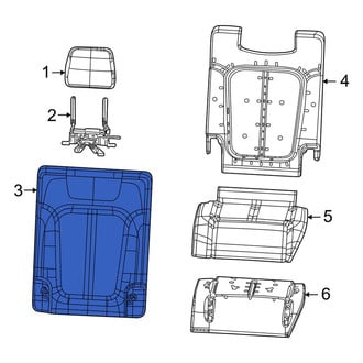 Jeep OE - Center Right Seat Back Cushion Cover