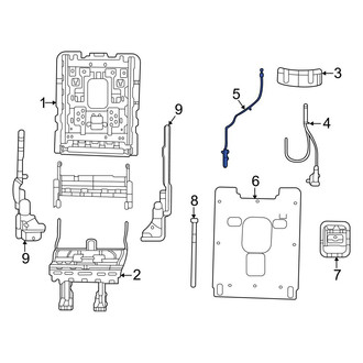 Jeep OE - Rear Center Seat Flex Cable