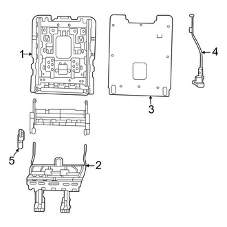 Jeep OE - Seats & Tracks - Third Row Seats (Frames & Components, With Power)