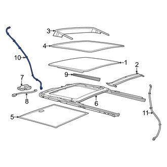 Jeep OE - Front Left Sunroof Drain Hose