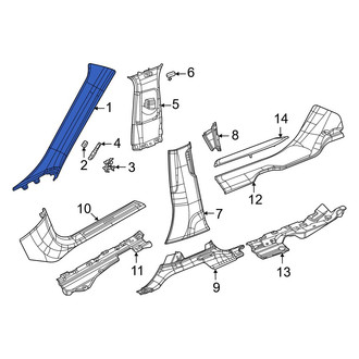 Jeep OE - Left Body A-Pillar Trim Panel