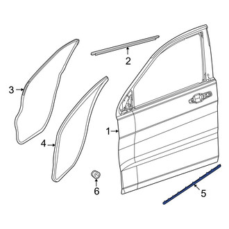 Jeep OE - Front Lower Door Seal