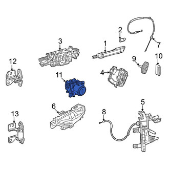 Jeep OE - Front Door Lock Cylinder