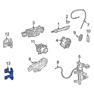 Jeep OE - Rear Left Upper Door Hinge