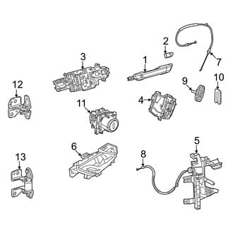 Jeep OE - Front Door - Lock & Hardware