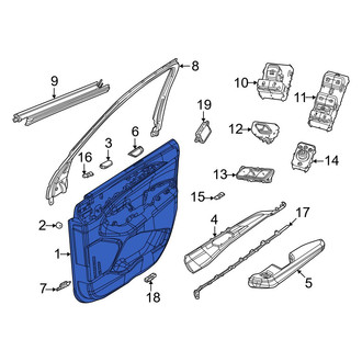 Jeep OE - Rear Right Inner Door Interior Trim Panel