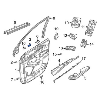 Jeep OE - Left Door Interior Trim Panel Cap