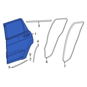 Jeep OE - Rear Right Door Shell