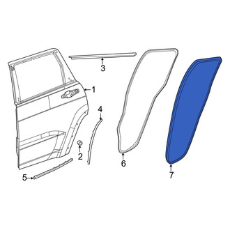 Jeep OE - Rear Inner Door Seal