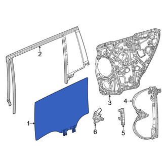 Jeep OE - Front Left Door Glass