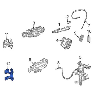 Jeep OE - Rear Left Upper Door Hinge