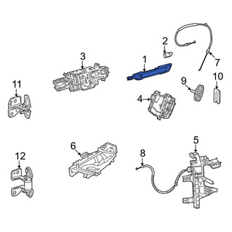 Jeep OE - Front Left Outer Exterior Door Handle