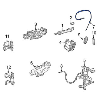 Jeep OE - Rear Outer Door Latch Cable
