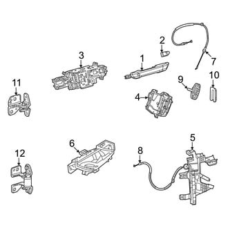Jeep OE - Rear Door - Lock & Hardware