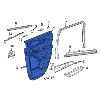 Jeep OE - Rear Left Inner Door Interior Trim Panel