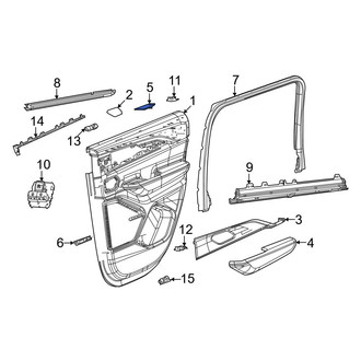 Jeep OE - Rear Right Door Panel Insert