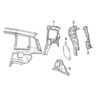 Jeep OE - Quarter Panel - Inner Structure