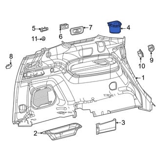 Jeep OE - Rear Left Interior Quarter Panel Cup Holder