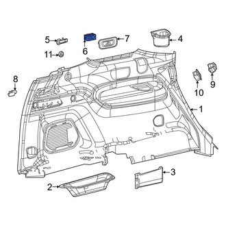 Jeep OE - Rear Audio Auxiliary Jack