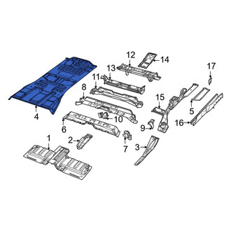 Jeep OE - Rear Forward Floor Pan