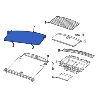 Jeep OE - Rear Floor Storage Compartment Lid