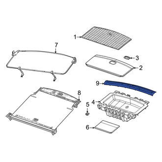 Jeep OE - Rear Liftgate Trim Scuff Plate