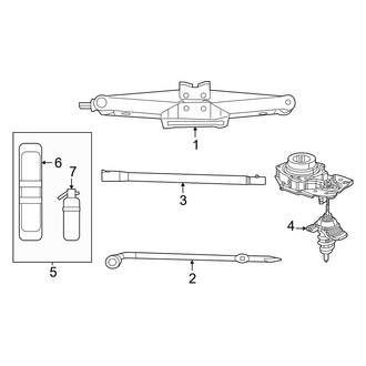 Jeep OE - Rear Body & Floor - Jack & Components