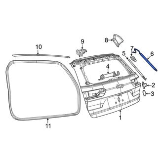 Jeep OE - Left Liftgate Lift Support