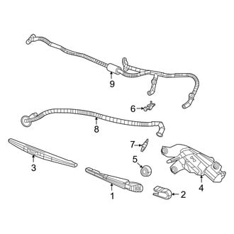 Jeep OE - Lift Gate - Wiper & Washer Components