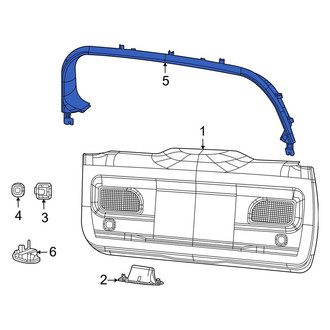 Jeep OE - Rear Upper Liftgate Trim