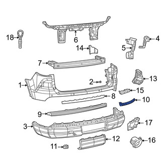 Jeep OE - Rear Left Bumper Trim