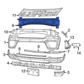 Jeep OE - Front Bumper Impact Bar
