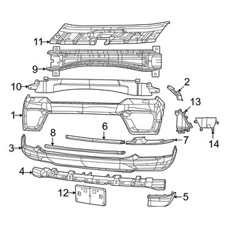 Jeep OE - Front Bumper & Grille - Bumper & Components