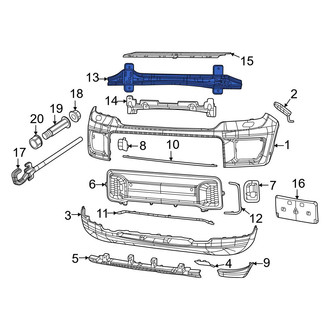 Jeep OE - Front Bumper Impact Bar