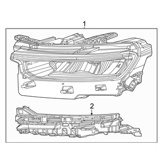 Jeep OE - Front Lamps - Headlamp Components (W/O Projector)