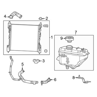 Jeep OE - Cooling - Radiator & Components (5.7L)
