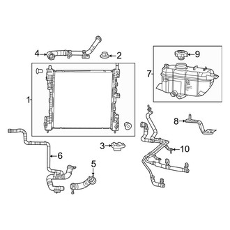 Jeep OE - Cooling - Radiator & Components (Primary), (2.0L)