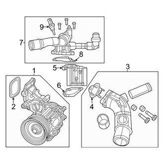 Jeep OE - Cooling - Water Pump (Main), (4xe / Anniversary Edition 4xe / Overland 4xe / Summit 4xe / Summit Reserve 4xe / Trailhawk 4xe)