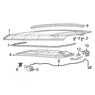 Jeep OE - Front Hood Latch Striker Plate