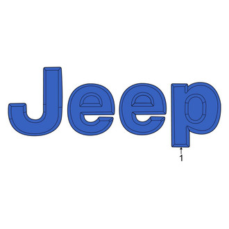 Jeep OE - Front Hood Emblem