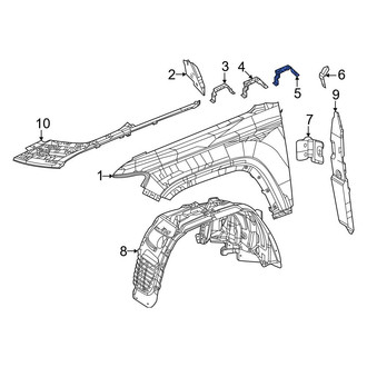 Jeep OE - Rear Left Lower Fender Bracket
