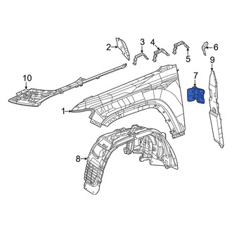 Jeep OE - Rear Left Lower Fender Bracket