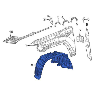 Jeep OE - Front Left Fender Splash Shield