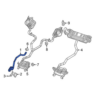 Jeep OE - Left Catalytic Converter