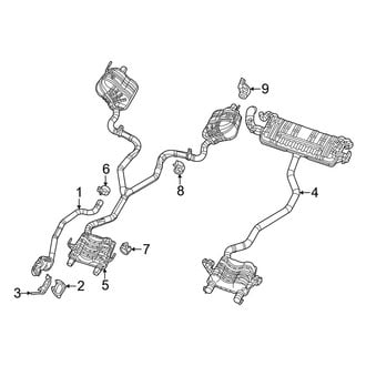 Jeep OE - Exhaust System - Exhaust Components (3.6L)