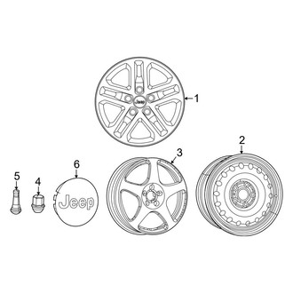 Jeep OE - Wheels (17"), (Laredo)