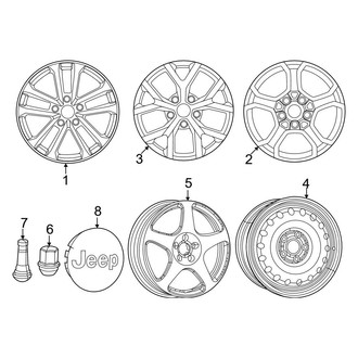 Jeep OE - Wheels (18"), (4xe / Overland 4xe / Trailhawk 4xe)