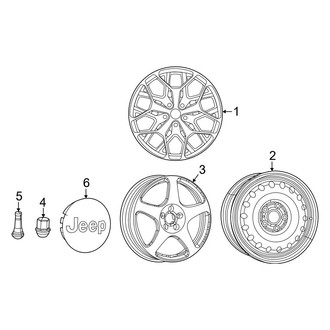 Jeep OE - Wheels (21"), (Summit / Summit 4xe / Summit Reserve / Summit Reserve 4xe)