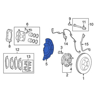 Jeep OE - Rear Left Brake Dust Shield